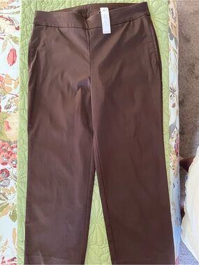 Chico's Chocolate Brown Straight leg Dress Pants
